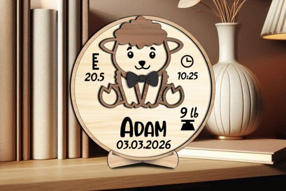 Adam Çocuk ve Bebek Odası Ahşap İsimlik Fontu
