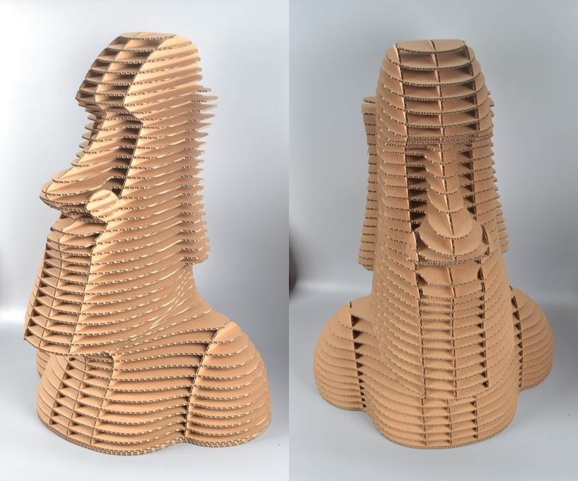 Moai Heykeli Lazer Kesim Tasarımı DXF CDR