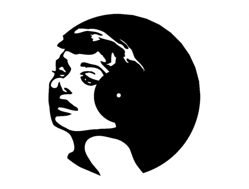 Audrey Hepburn Retro Vektör Portre Tasarımı