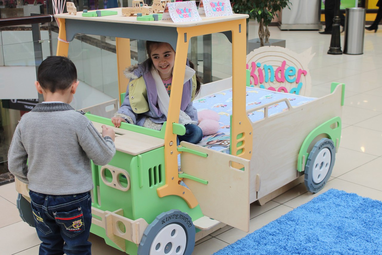 Kinder Wood Ahşap Çocuk Oyun Arabası Tasarımı