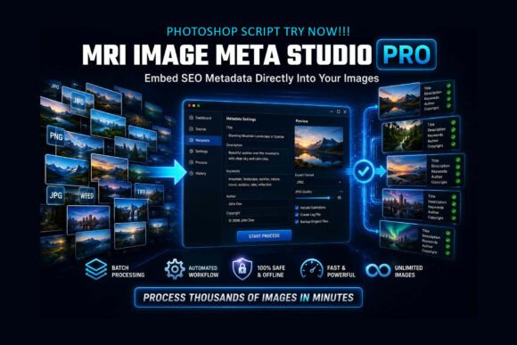 Photoshop MRI Image Meta Studio Pro Eklentisi