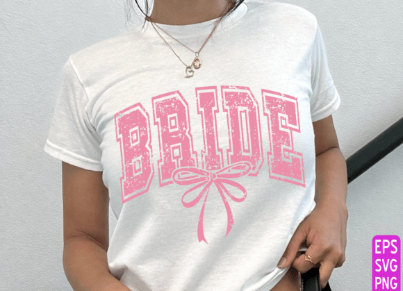 Bride Retro Yay SVG Gelin Tişört Tasarımı