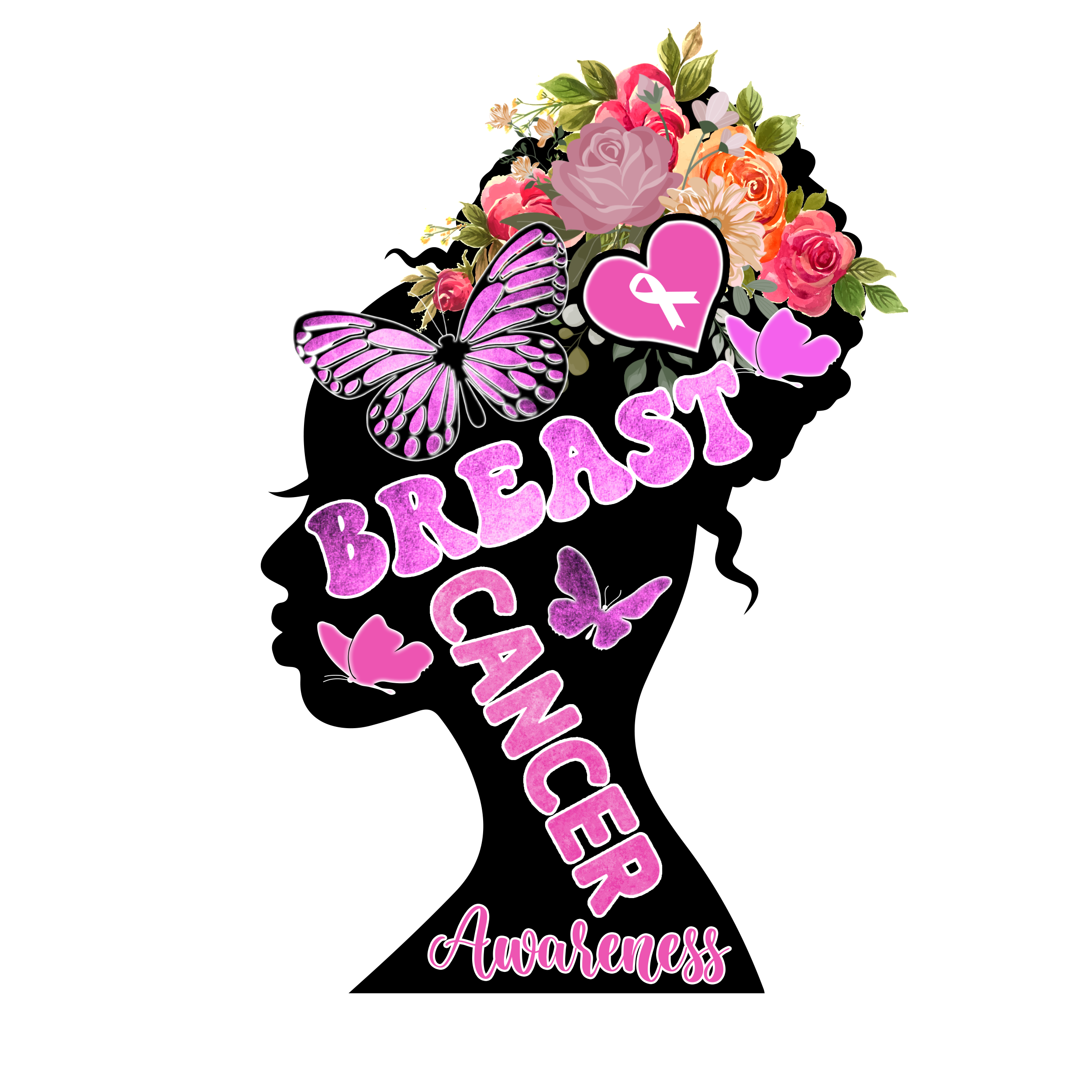 Meme Kanseri Farkındalık Tasarımı PNG
