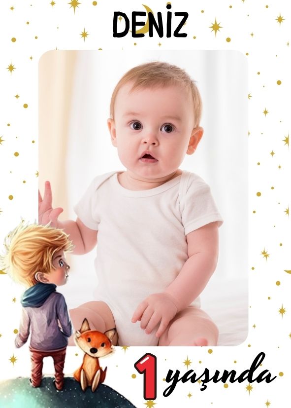 30 Adet Kişiye Özel Ahşap Fotoğraflı Magnet - Deniz ve Küçük Prens Temalı - ikinci görsel