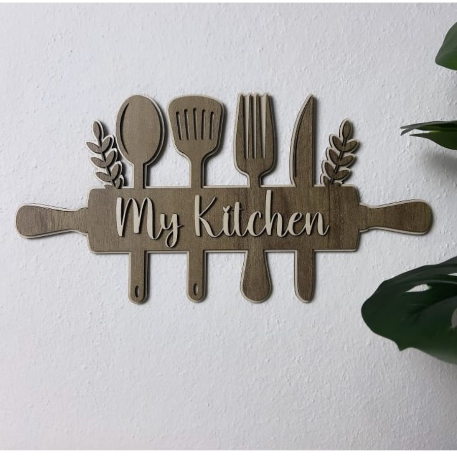 My Kitchen Ahşap Mutfak Duvar Süsü